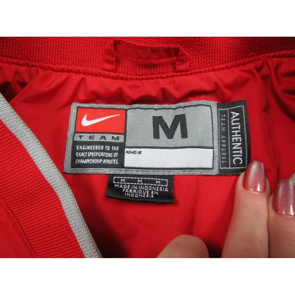 Vintage Y2K Nike Team Ohio State Buckeyes‎ Pullover Windbreaker (M) Jacket OSU